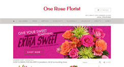 Desktop Screenshot of oneroseflorist.com