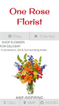 Mobile Screenshot of oneroseflorist.com