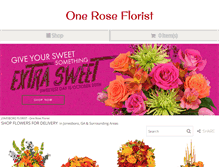 Tablet Screenshot of oneroseflorist.com